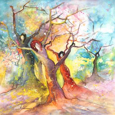 Original Abstract Expressionism Nature Painting by Miki De Goodaboom