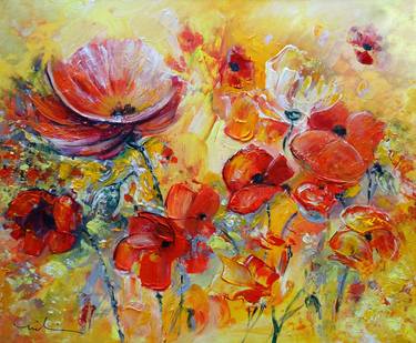 Original Floral Paintings by Miki de Goodaboom