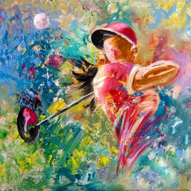 Original Abstract Expressionism Sport Paintings by Miki de Goodaboom