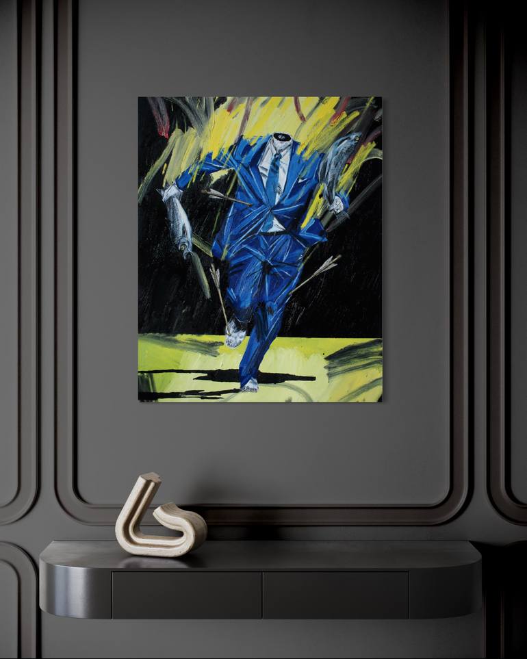 Original Expressionism Politics Painting by Carp Matthew