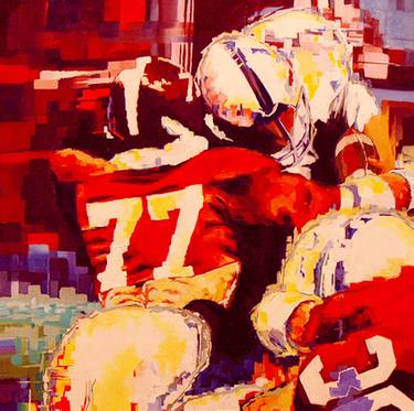 Print of Abstract Expressionism Sports Paintings by Marty Breedlove