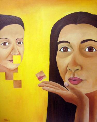 Original Pop Art Portrait Paintings by Maria Arrieta
