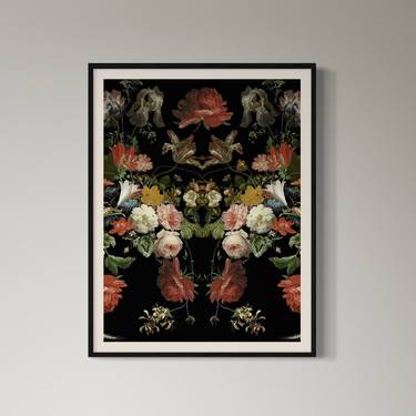 Original Abstract Botanic Collage by Camile O'Briant