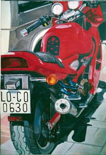 Original Automobile Painting by Marisa Cossío