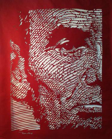 Lincoln Papercut in Red thumb