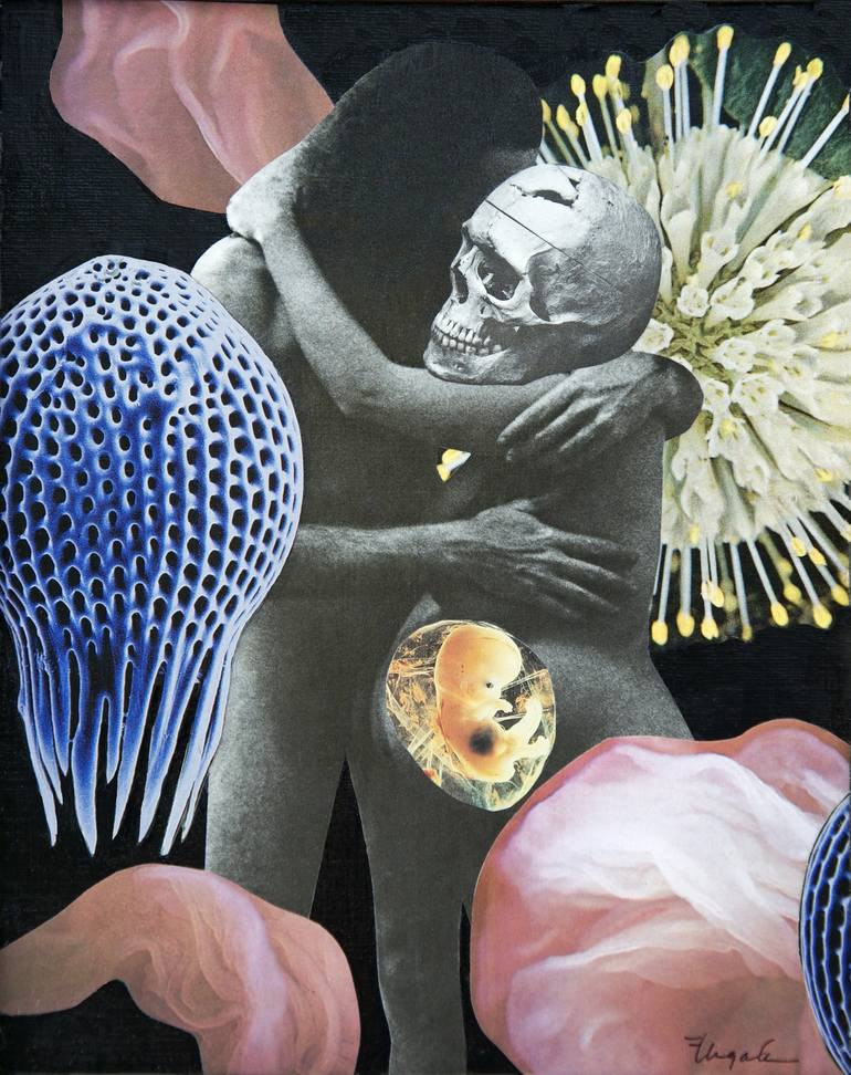 Life Death Collage By Ms Ungala Saatchi Art