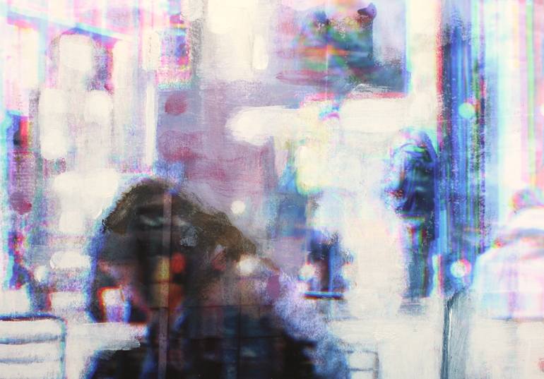 Original Abstract Expressionism Abstract Mixed Media by Debbie Likley Pacheco