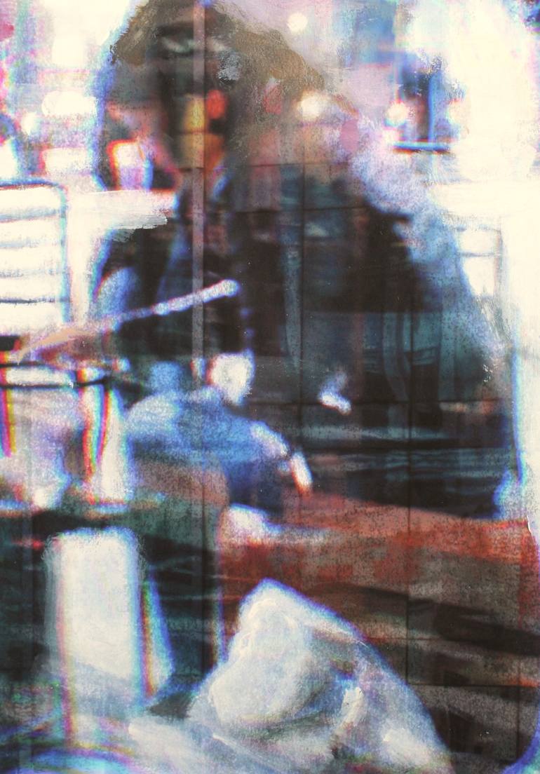 Original Abstract Expressionism Abstract Mixed Media by Debbie Likley Pacheco