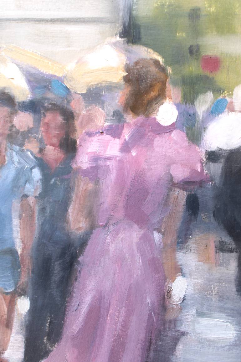 Original Expressionism People Painting by Debbie Likley Pacheco