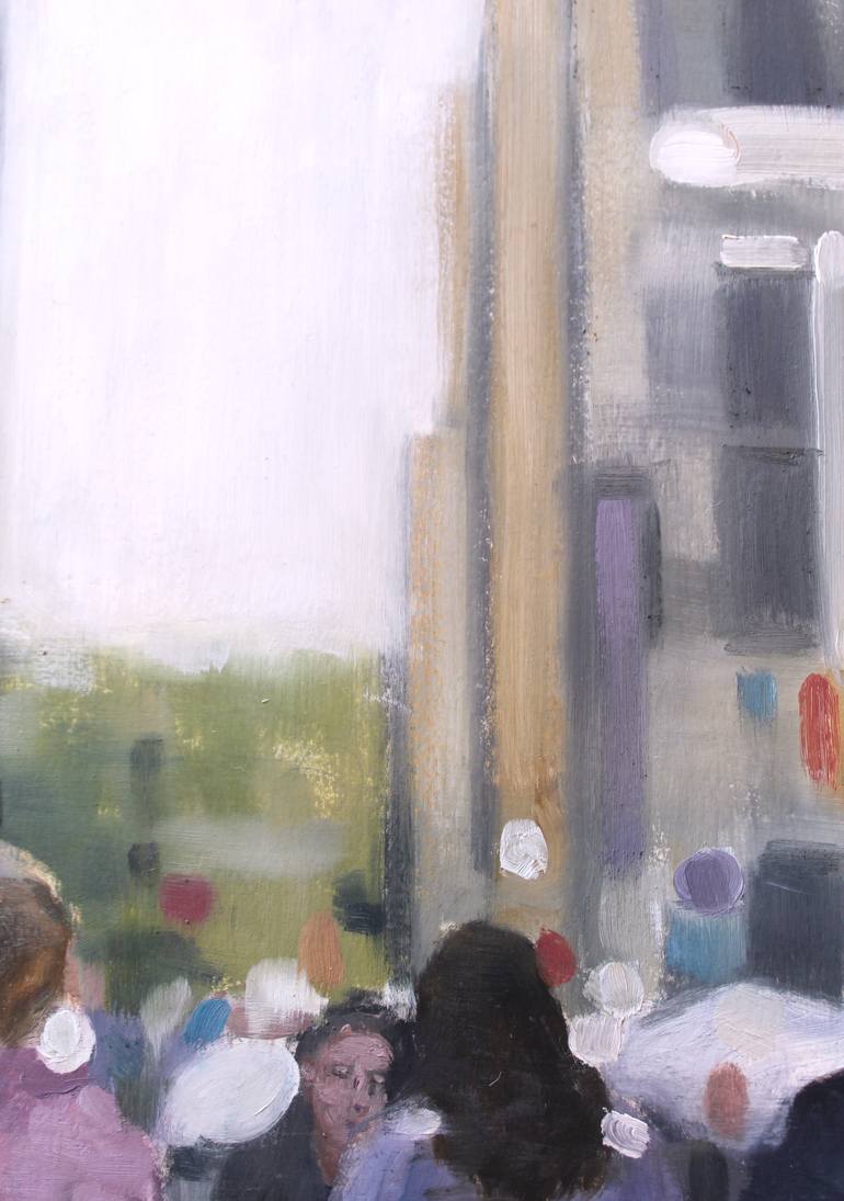 Original Expressionism People Painting by Debbie Likley Pacheco