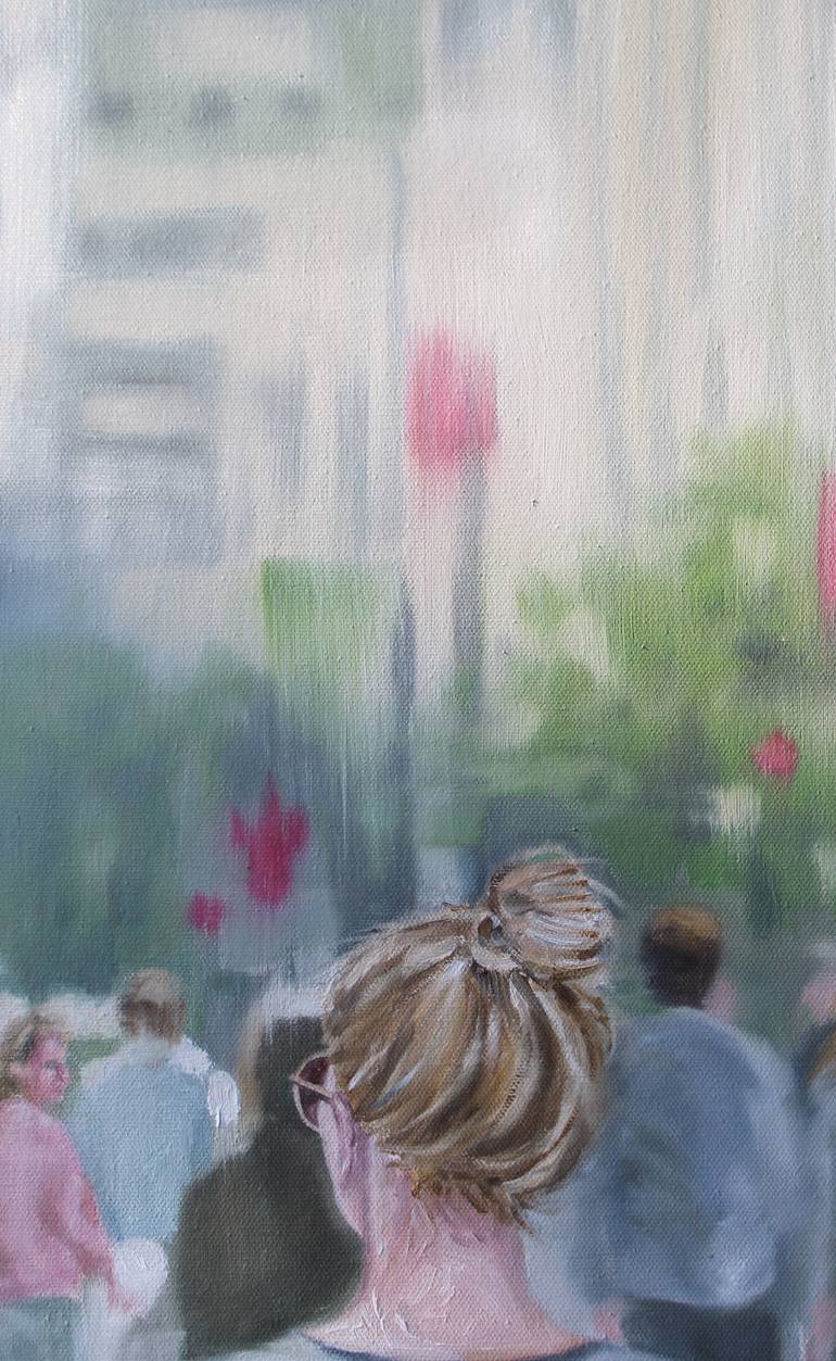 Original Abstract Expressionism People Painting by Debbie Likley Pacheco