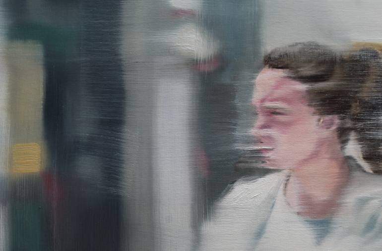 Original Abstract Expressionism Women Painting by Debbie Likley Pacheco