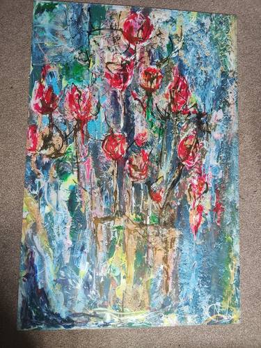 Print of Abstract Floral Paintings by Nick Coley