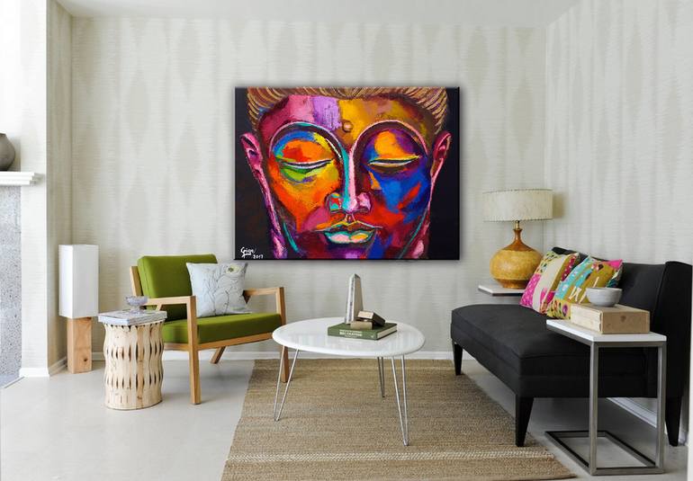 Original Expressionism People Painting by Guillermo Garcia