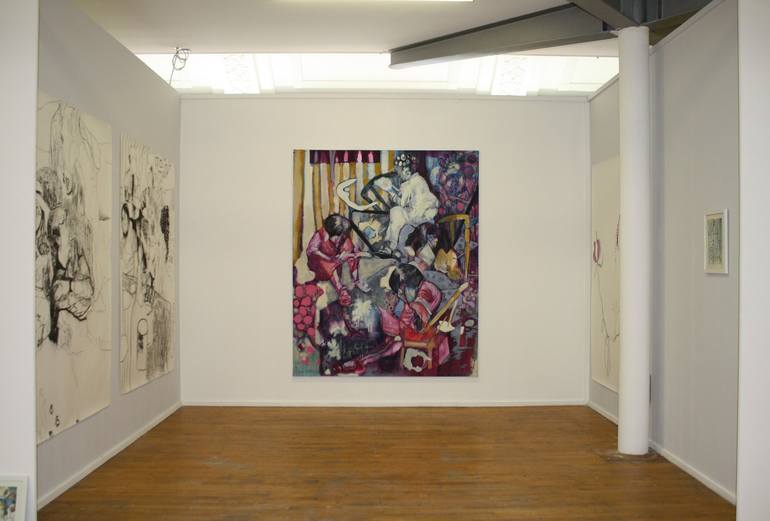 Original Expressionism People Installation by Alastair Curran