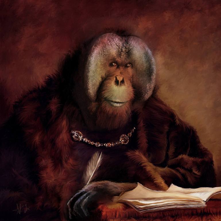 King Louie *Augmented Reality Animation* Painting by Ant Fox | Saatchi Art