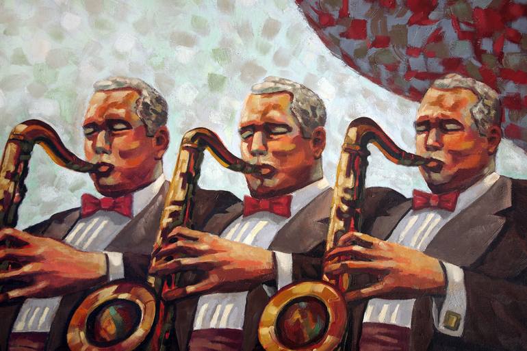 Original Figurative Music Painting by Charles Pace