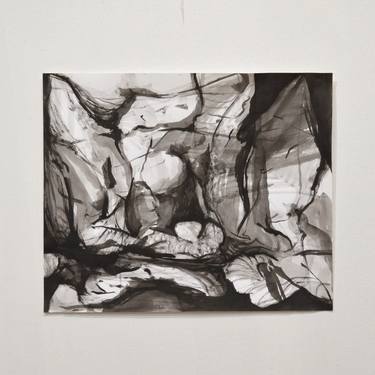 Original Expressionism Abstract Drawings by Alison Causer