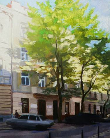 Original Fine Art Cities Paintings by Olena Kamenetska-Ostapchuk