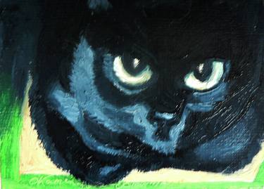 Original Impressionism Cats Paintings by Olena Kamenetska-Ostapchuk