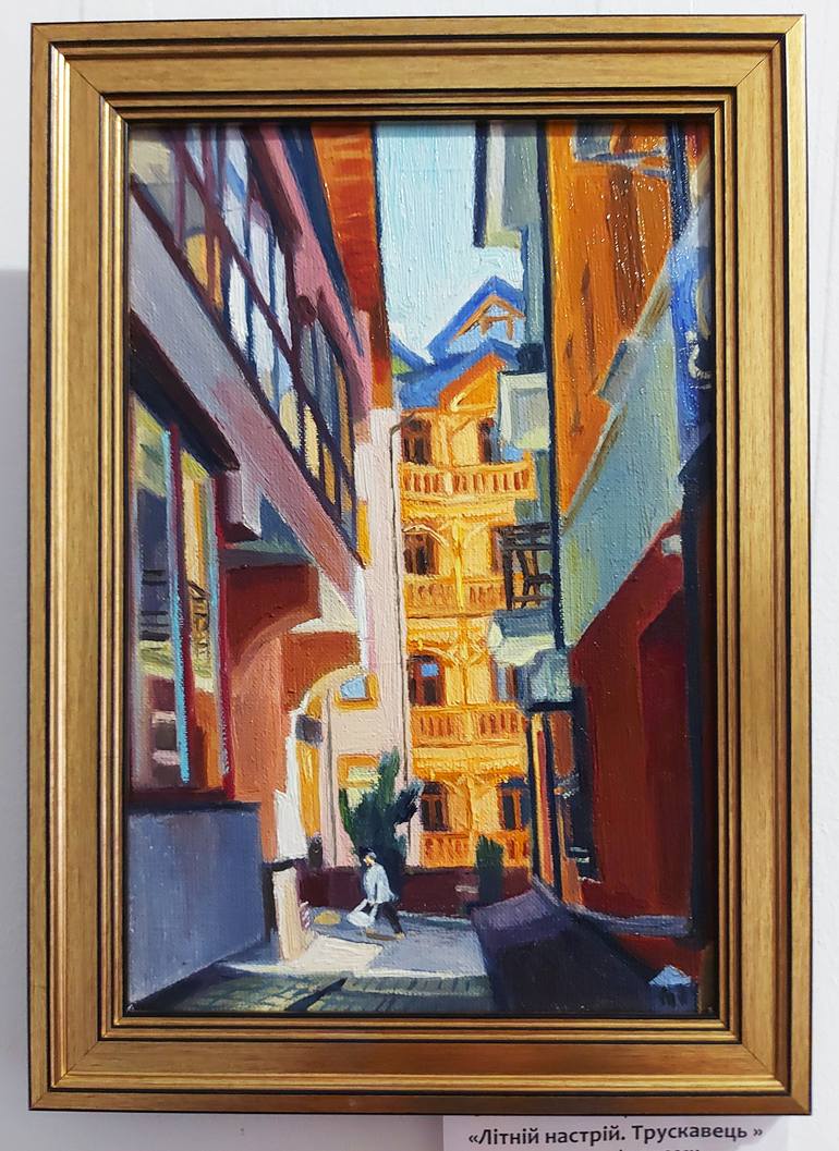 Original Figurative Architecture Painting by Olena Kamenetska-Ostapchuk