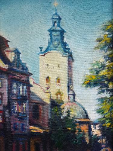 Original Impressionism Architecture Paintings by Olena Kamenetska-Ostapchuk