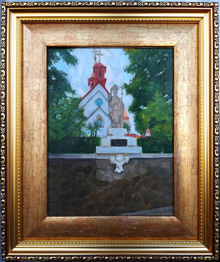Original Figurative Religion Painting by Olena Kamenetska-Ostapchuk
