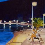 Evening by the sea by Olena Kamenetska-Ostapchuk