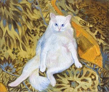 Original Cats Paintings by Olena Kamenetska-Ostapchuk