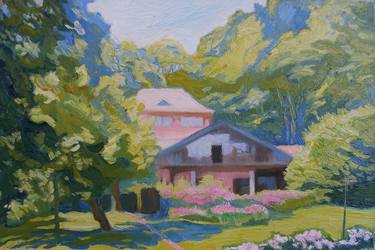 Original Impressionism Garden Paintings by Olena Kamenetska-Ostapchuk