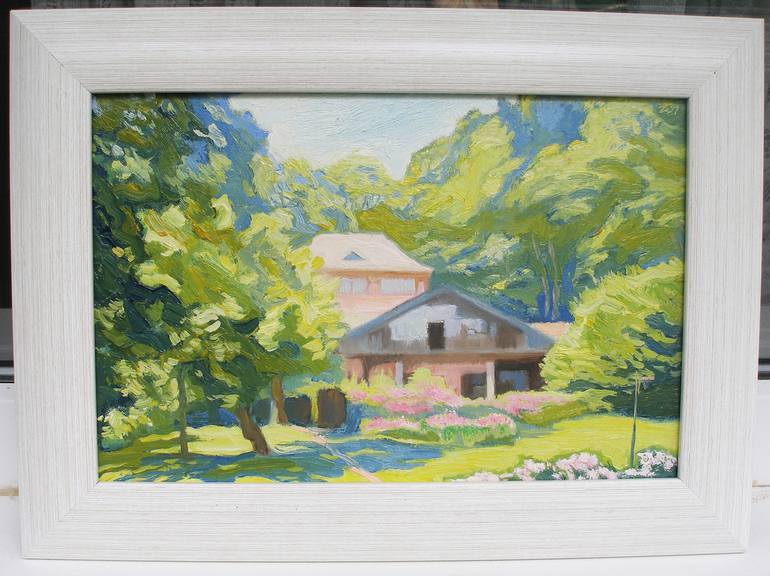 Original Garden Painting by Olena Kamenetska-Ostapchuk