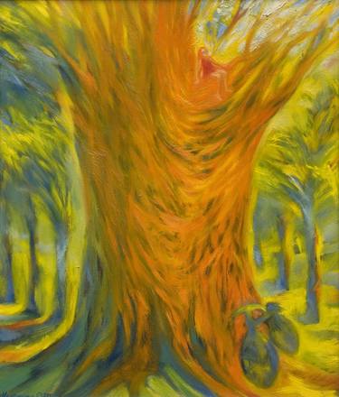 Print of Tree Paintings by Olena Kamenetska-Ostapchuk