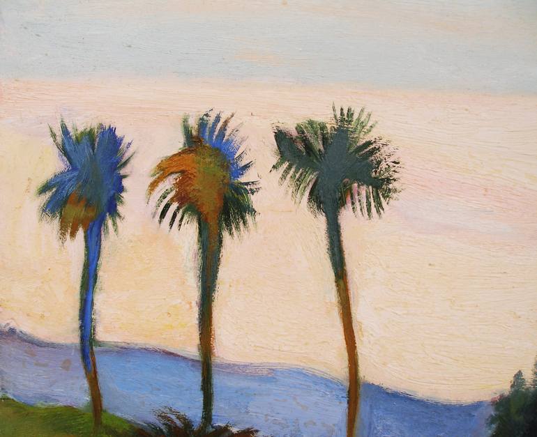 Original Impressionism Beach Painting by Olena Kamenetska-Ostapchuk