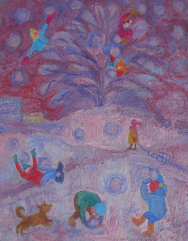 Print of Children Paintings by Olena Kamenetska-Ostapchuk