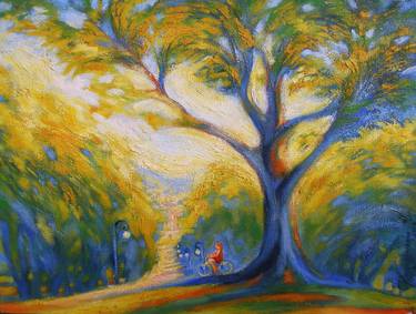 Original Tree Paintings by Olena Kamenetska-Ostapchuk