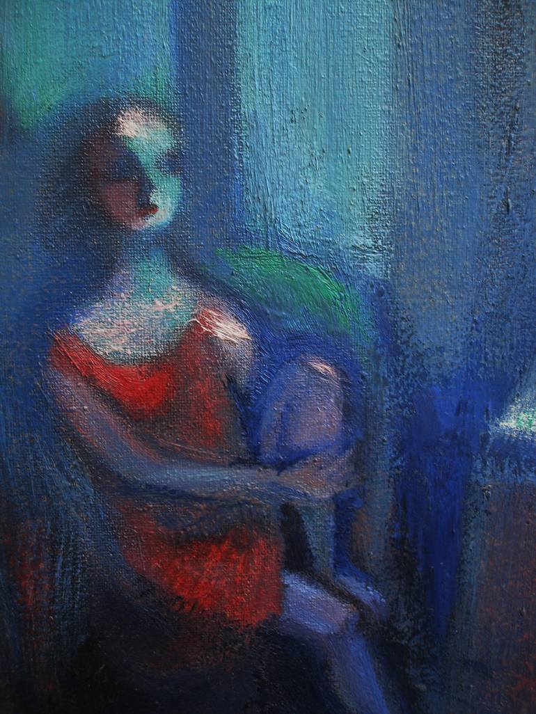 Original Figurative Interiors Painting by Olena Kamenetska-Ostapchuk