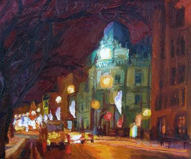 Print of Impressionism Cities Paintings by Olena Kamenetska-Ostapchuk