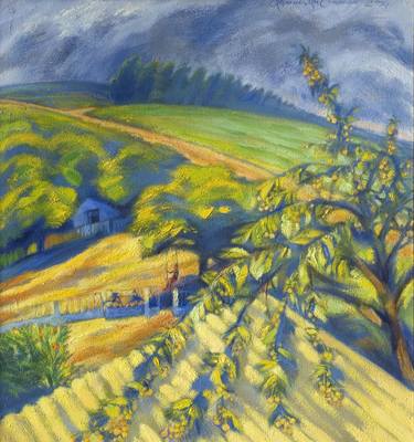 Print of Impressionism Rural life Paintings by Olena Kamenetska-Ostapchuk
