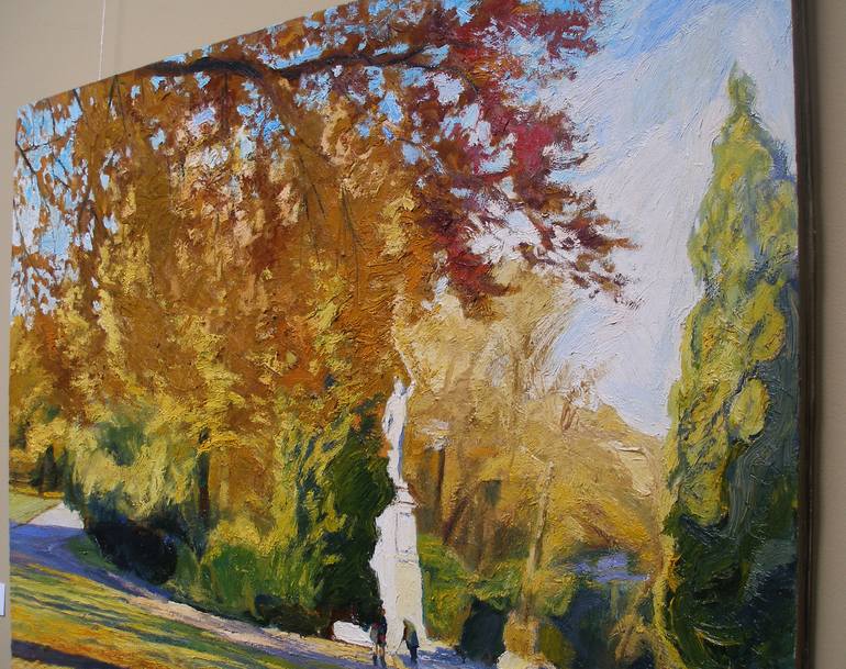 Original Impressionism Landscape Painting by Olena Kamenetska-Ostapchuk