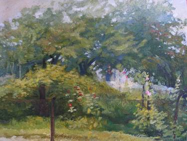 Original Impressionism Garden Paintings by Olena Kamenetska-Ostapchuk