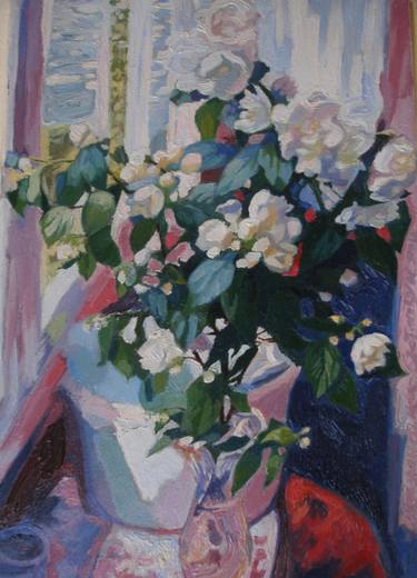 Original Fine Art Floral Paintings by Olena Kamenetska-Ostapchuk