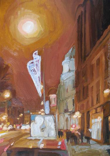 Original Fine Art Cities Paintings by Olena Kamenetska-Ostapchuk