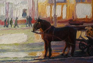 Print of Horse Paintings by Olena Kamenetska-Ostapchuk