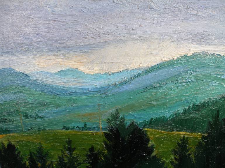 Original Landscape Painting by Olena Kamenetska-Ostapchuk