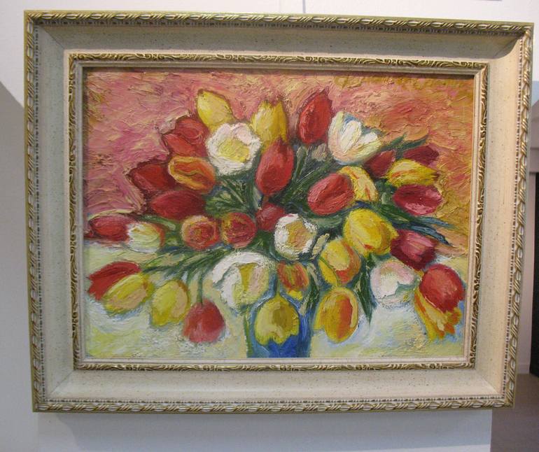 Original Fine Art Floral Painting by Olena Kamenetska-Ostapchuk