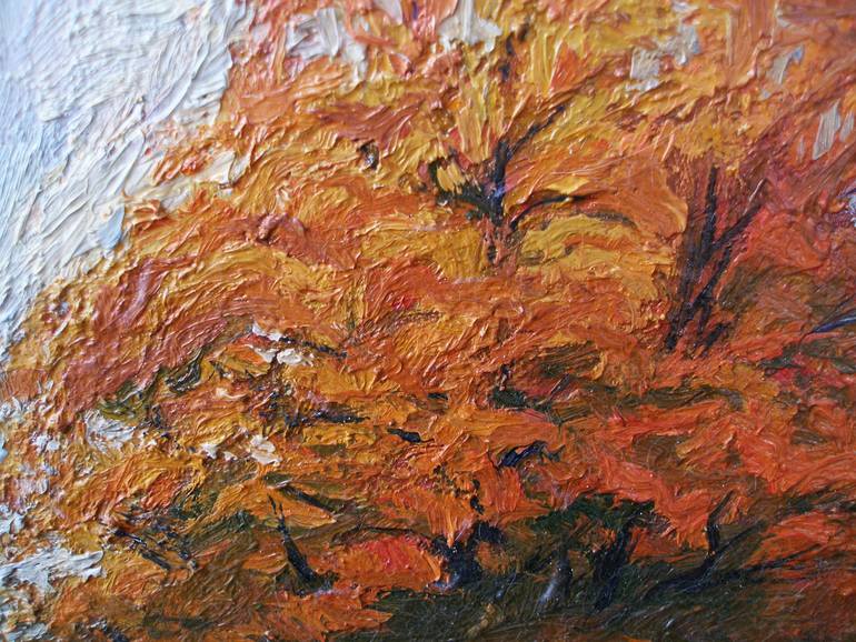 Original Impressionism Landscape Painting by Olena Kamenetska-Ostapchuk