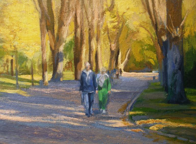 Original Figurative Landscape Painting by Olena Kamenetska-Ostapchuk