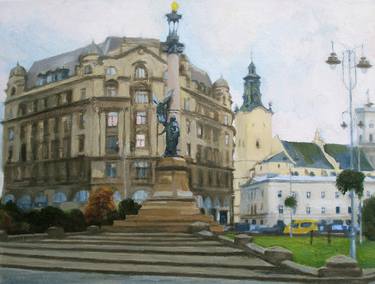 Original Fine Art Architecture Paintings by Olena Kamenetska-Ostapchuk