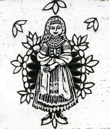 Print of Conceptual Women Drawings by Olena Kamenetska-Ostapchuk