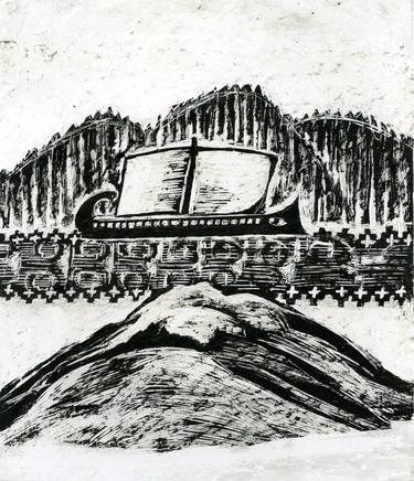 Original Boat Drawings by Olena Kamenetska-Ostapchuk